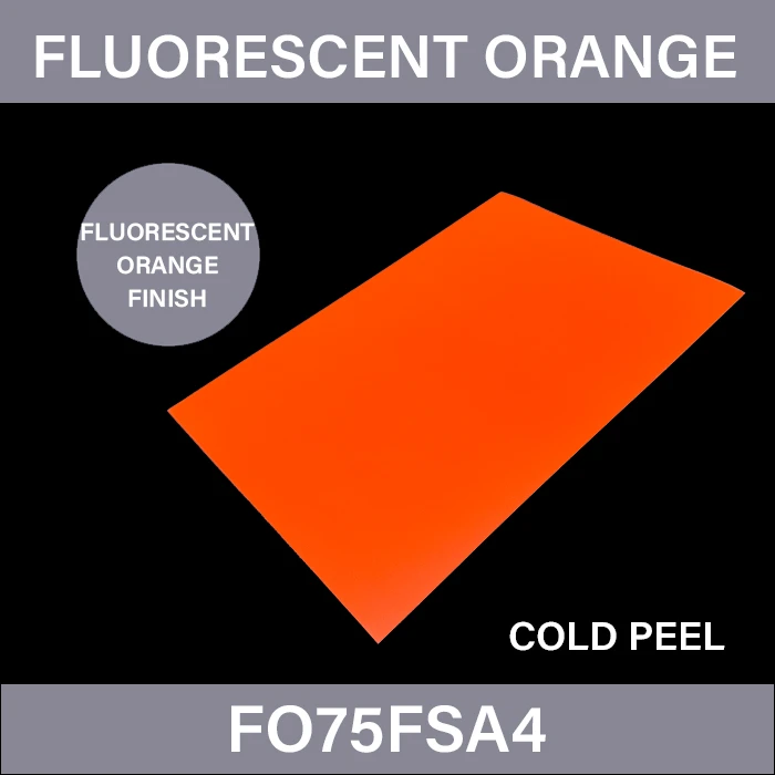 Fluorescerende orange DTF -ark